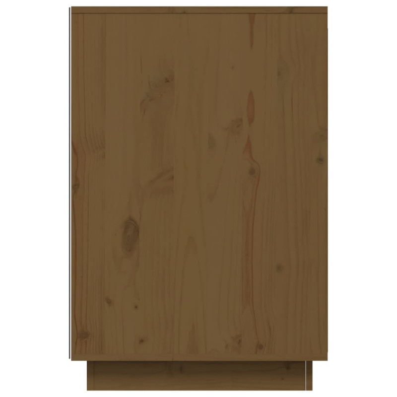 Produktbild för Skrivbord honungsbrun 140x50x75 cm massiv furu