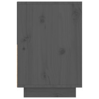 Miniatyr av produktbild för Sängbord 2 st grå 60x34x51 cm massiv furu