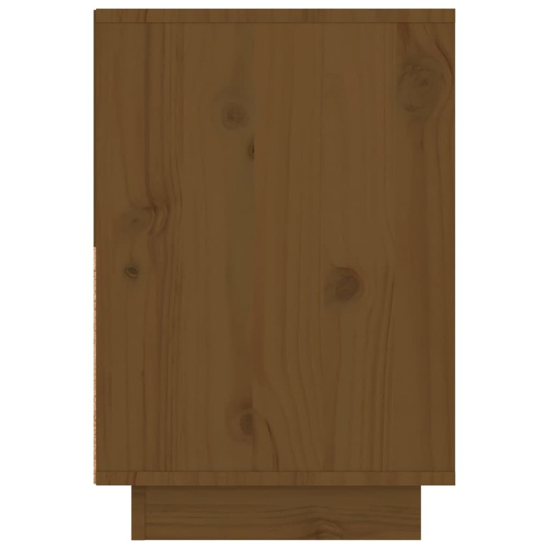 Produktbild för Sängbord 2 st honungsbrun 60x34x51 cm massiv furu