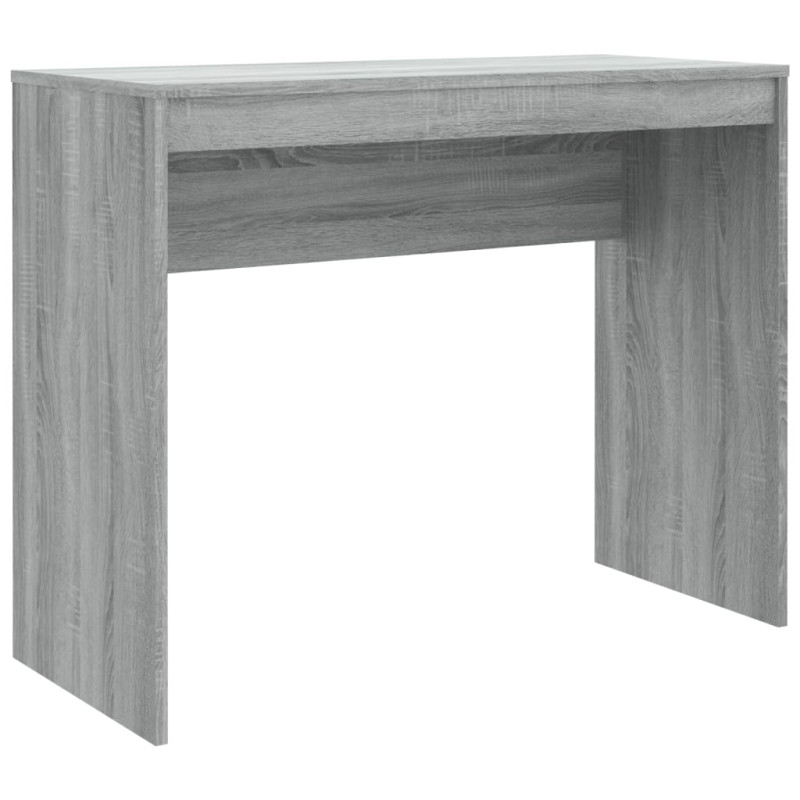 Produktbild för Skrivbord grå sonoma 90x40x72 cm konstruerat trä