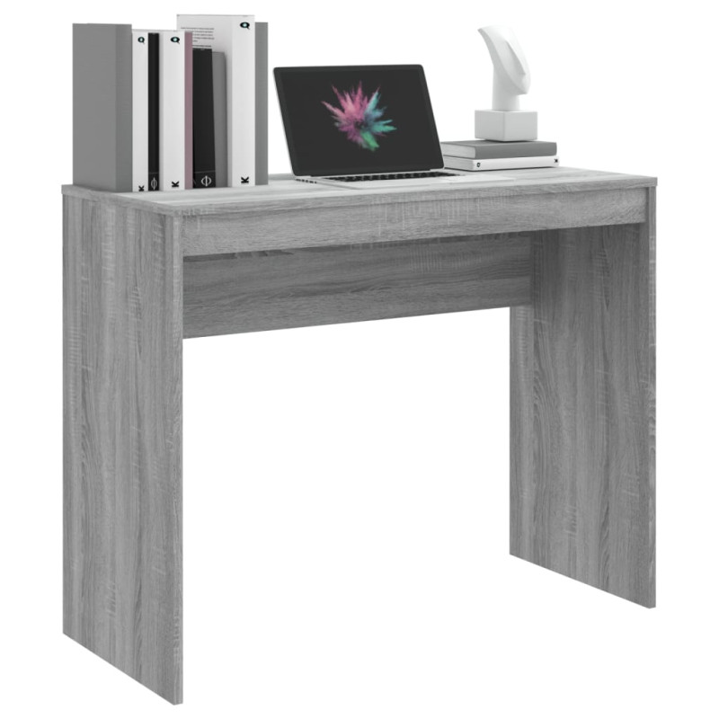 Produktbild för Skrivbord grå sonoma 90x40x72 cm konstruerat trä