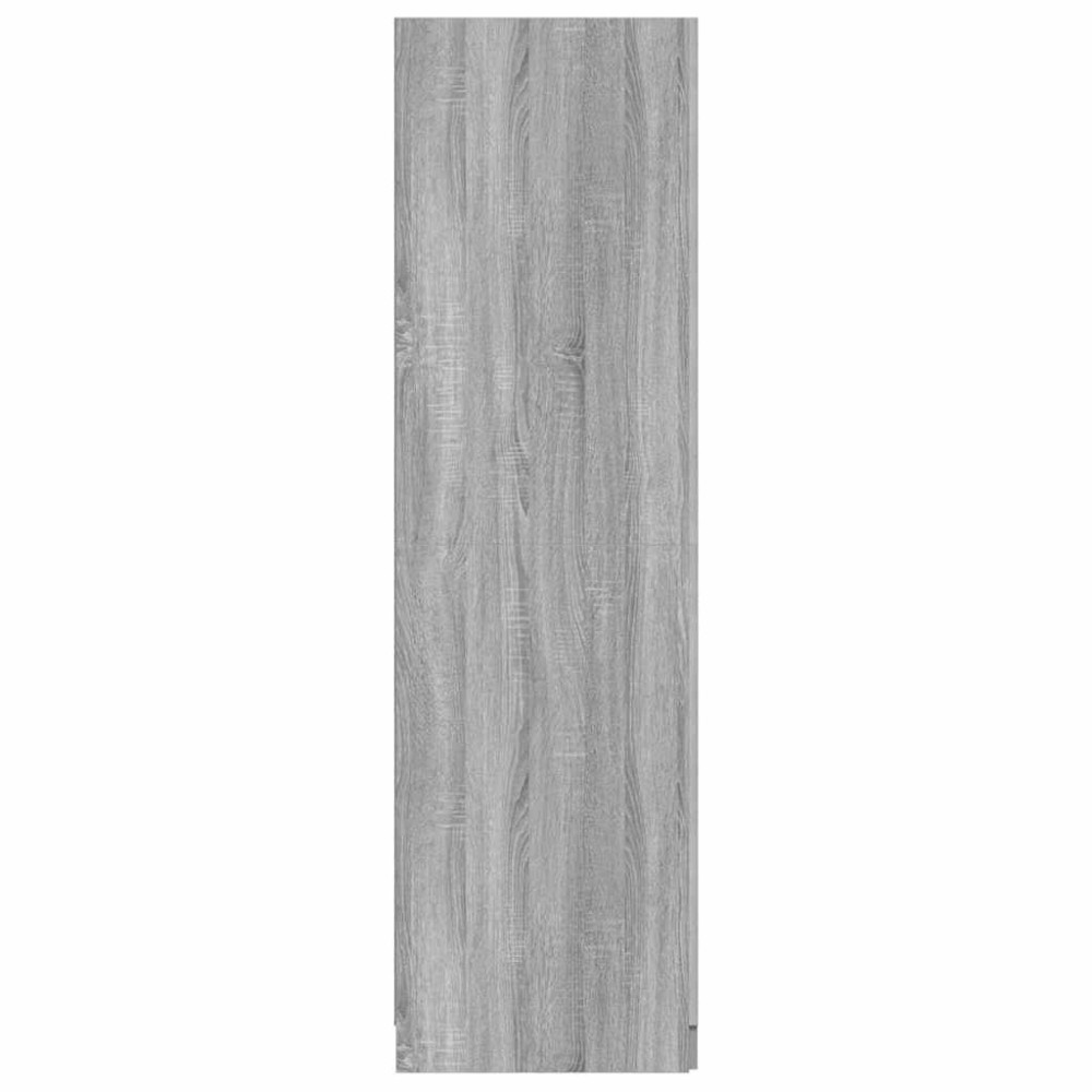 Produktbild för Klädhängare grå sonoma 80x52x180 cm konstruerat trä