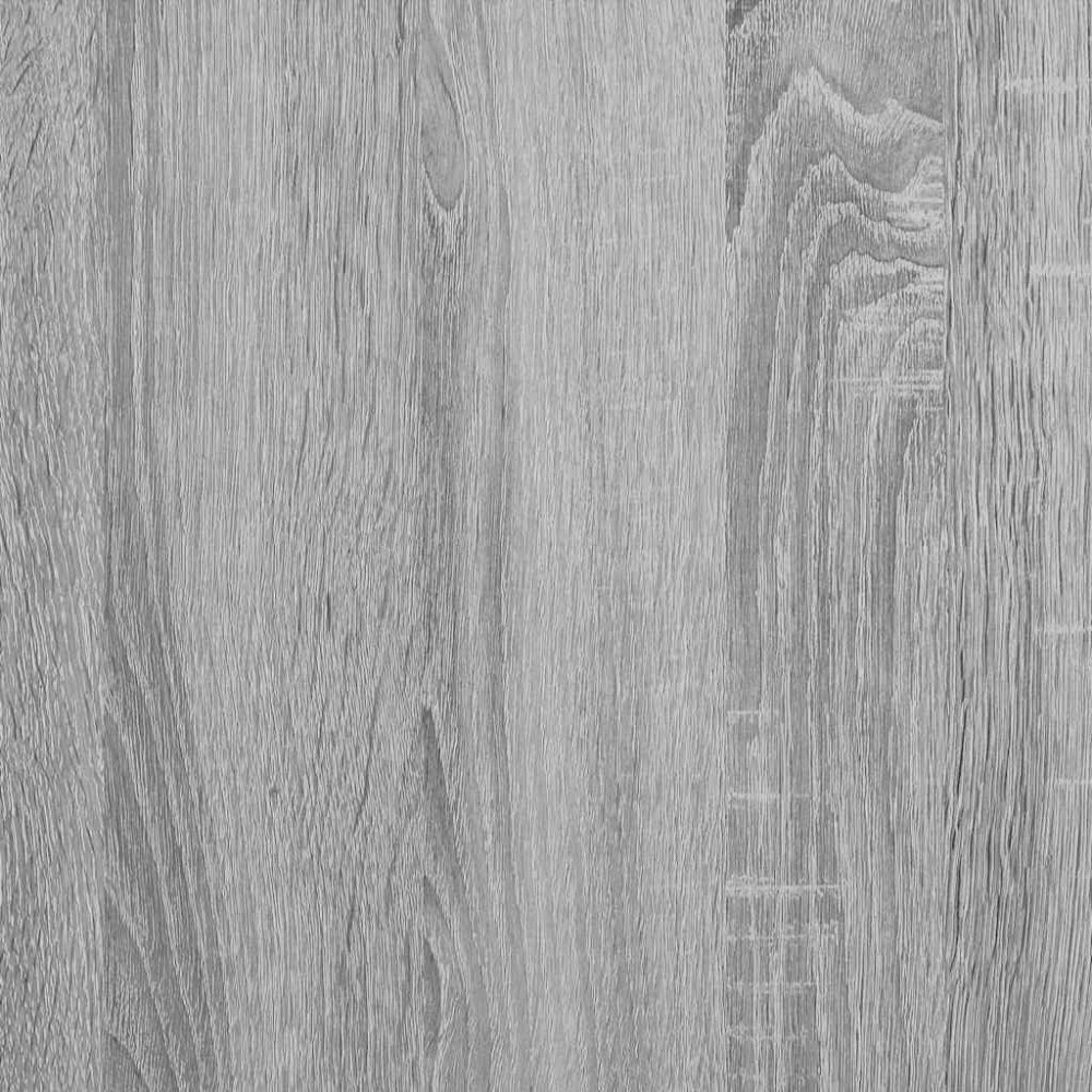 Produktbild för Klädhängare grå sonoma 90x52x200 cm konstruerat trä