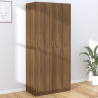 Produktbild för Garderob brun ek 90x52x200 cm konstruerat trä