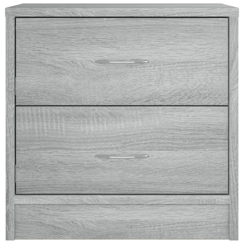 Produktbild för Sängbord 2 st grå sonoma 40x30x40 cm konstruerat trä