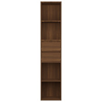 Produktbild för Bokhylla brun ek 36x30x171 cm konstruerat trä