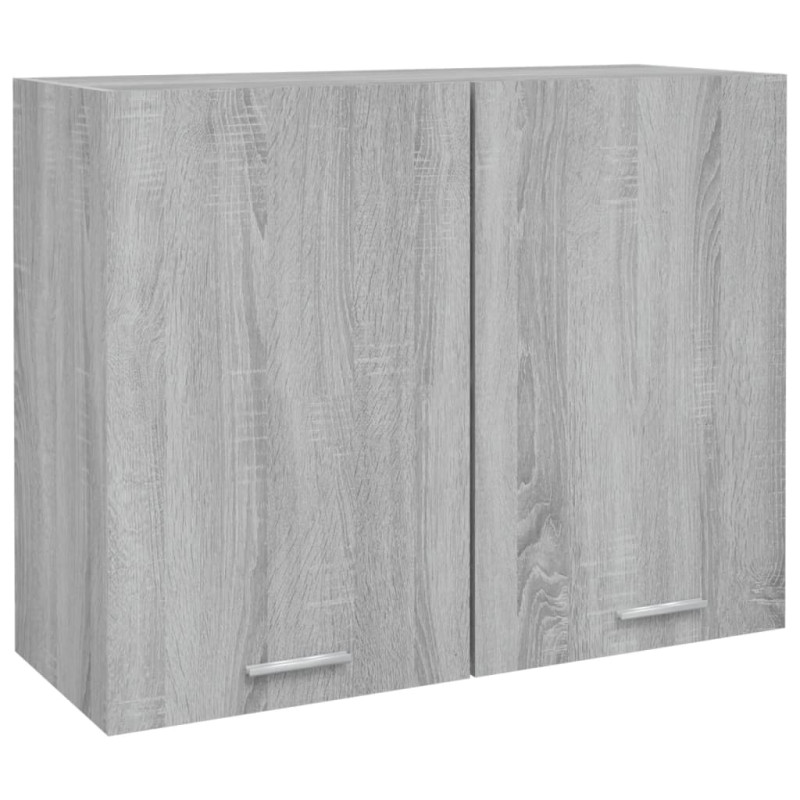 Produktbild för Väggskåp grå sonoma 80x31x60 cm konstruerat trä