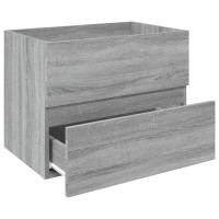Produktbild för Handfatsskåp grå sonoma-ek 60x38,5x45 cm konstruerat trä