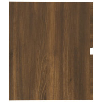 Produktbild för Handfatsskåp brun ek 60x38,5x45 cm konstruerat trä