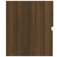 Miniatyr av produktbild för Handfatsskåp brun ek 80x38,5x45 cm konstruerat trä