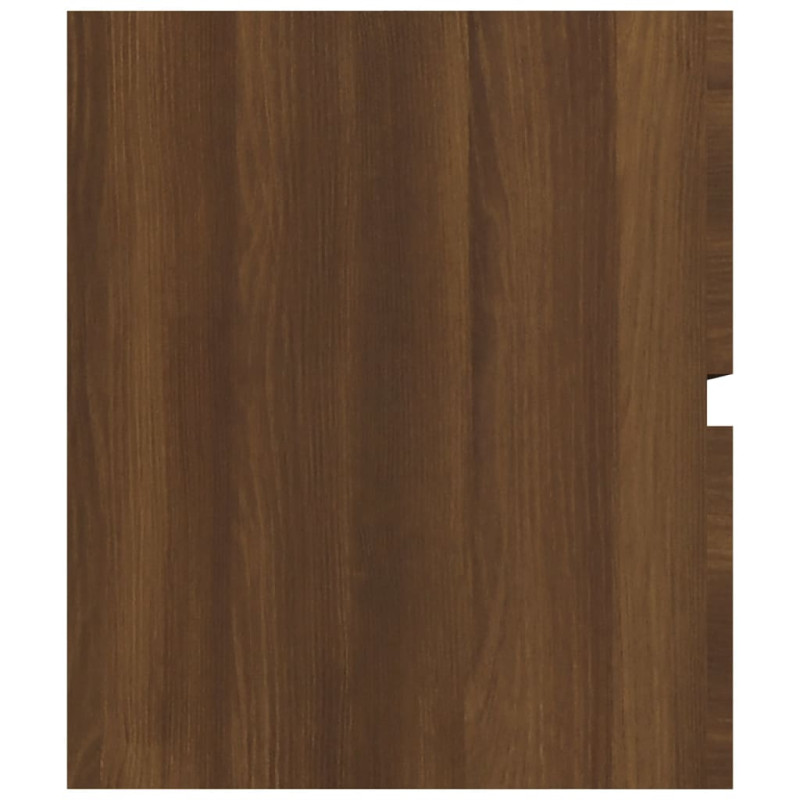 Produktbild för Handfatsskåp brun ek 90x38,5x45 cm konstruerat trä