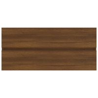 Miniatyr av produktbild för Handfatsskåp brun ek 100x38,5x45 cm konstruerat trä
