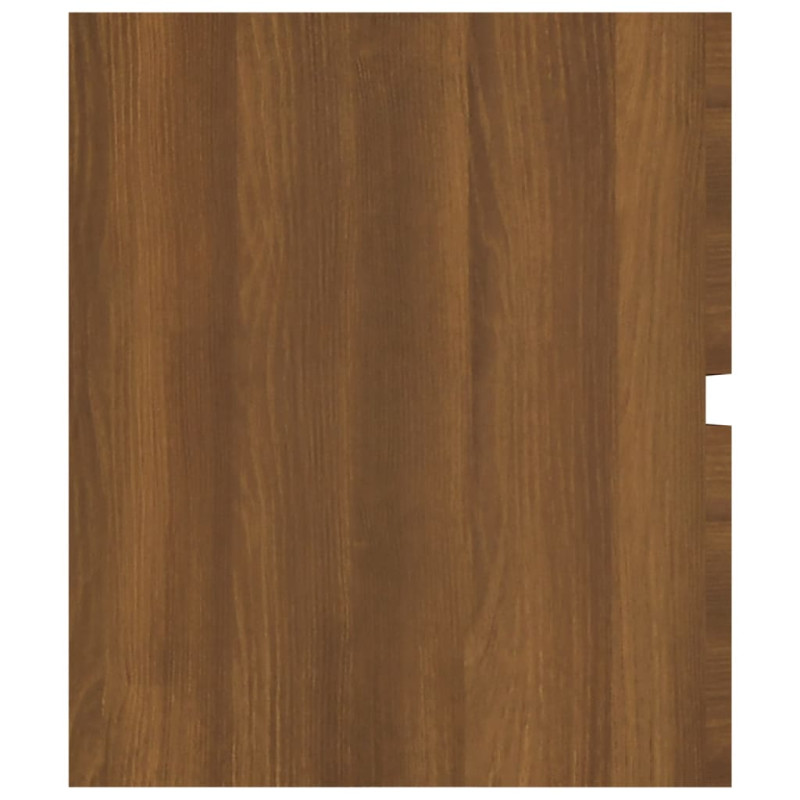 Produktbild för Handfatsskåp brun ek 100x38,5x45 cm konstruerat trä