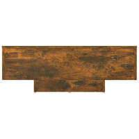 Produktbild för Soffbord rökfärgad ek 85x55x31 cm konstruerat trä