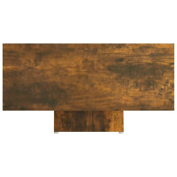 Produktbild för Soffbord rökfärgad ek 85x55x31 cm konstruerat trä