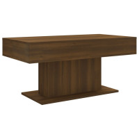 Produktbild för Soffbord brun ek 96x50x45 cm konstruerat trä