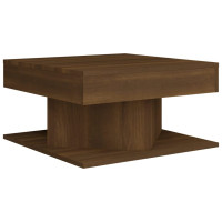 Produktbild för Soffbord brun ek 57x57x30 cm konstruerat trä