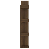 Produktbild för Bokhylla brun ek 48x25,5x140 cm konstruerat trä