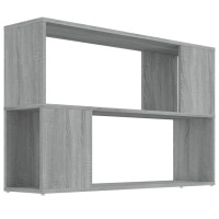 Produktbild för Bokhylla grå sonoma 100x24x63 cm konstruerat trä