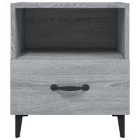 Miniatyr av produktbild för Sängbord 2 st grå sonoma konstruerat trä