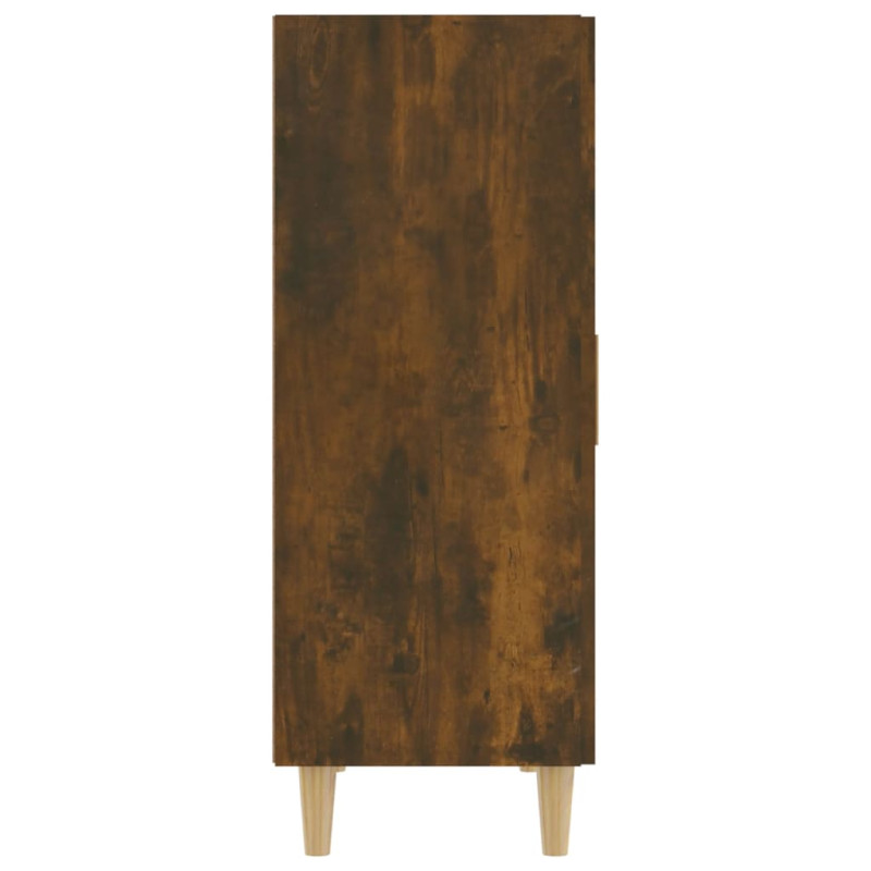 Produktbild för Skänk rökfärgad ek 70x34x90 cm konstruerat trä