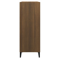 Produktbild för Skänk brun ek 69,5x32,5x90 cm konstruerat trä