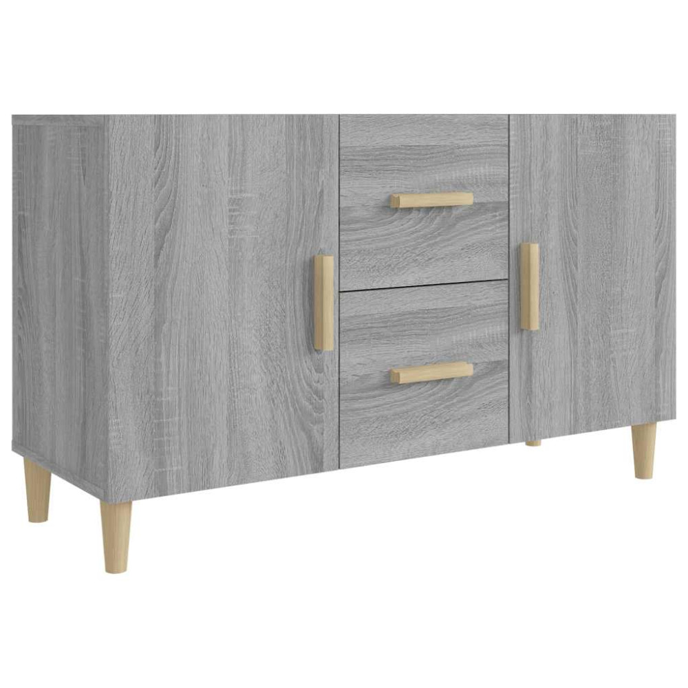 Produktbild för Skänk grå sonoma 100x36x60 cm konstruerat trä