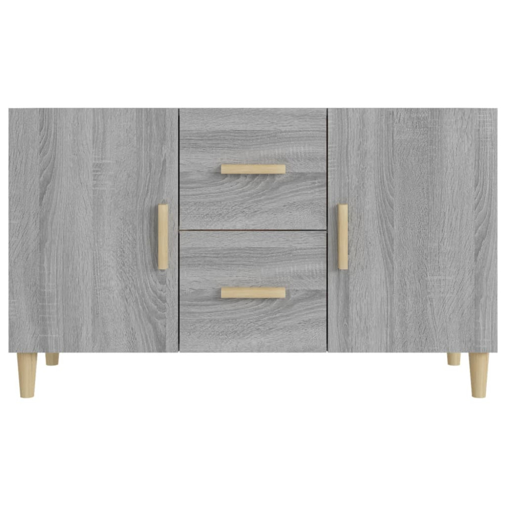Produktbild för Skänk grå sonoma 100x36x60 cm konstruerat trä
