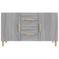 Produktbild för Skänk grå sonoma 100x36x60 cm konstruerat trä