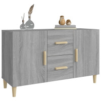 Produktbild för Skänk grå sonoma 100x36x60 cm konstruerat trä