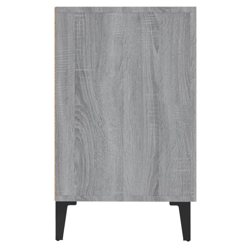Produktbild för Skänk grå sonoma 100x36x60 cm konstruerat trä
