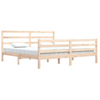 Produktbild för Sängram massiv furu 200x200 cm