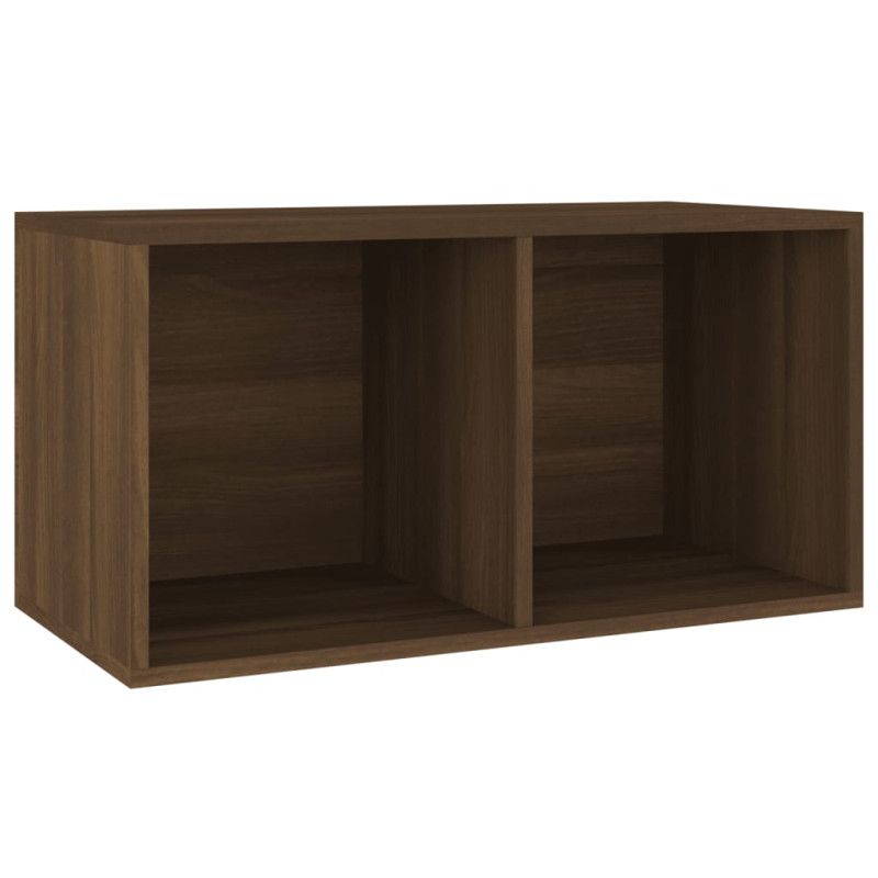 Produktbild för Vinylhylla brun ek 71x34x36 cm konstruerat trä