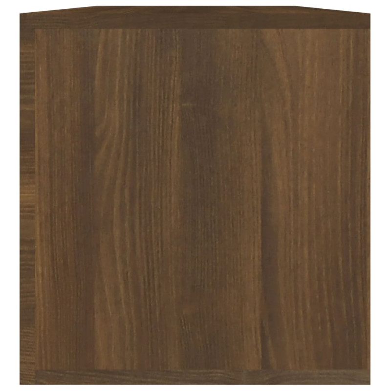 Produktbild för Vinylhylla brun ek 71x34x36 cm konstruerat trä
