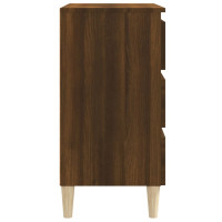 Miniatyr av produktbild för Byrå brun ek 60x35x69 cm konstruerat trä