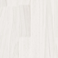 Produktbild för Sängram vit massiv furu 140x190 cm
