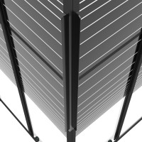Produktbild för Duschkabin ränder ESG 70x70x180 cm svart