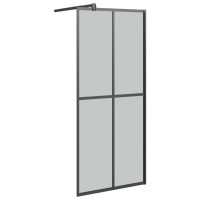 Produktbild för Duschvägg 90x195cm mörkt härdat glas