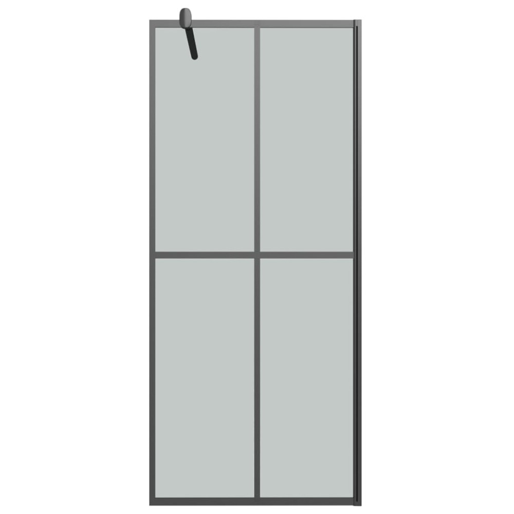Produktbild för Duschvägg 90x195cm mörkt härdat glas