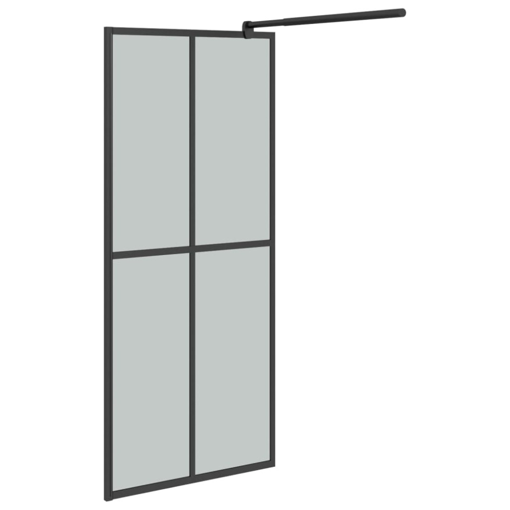 Produktbild för Duschvägg 90x195cm mörkt härdat glas