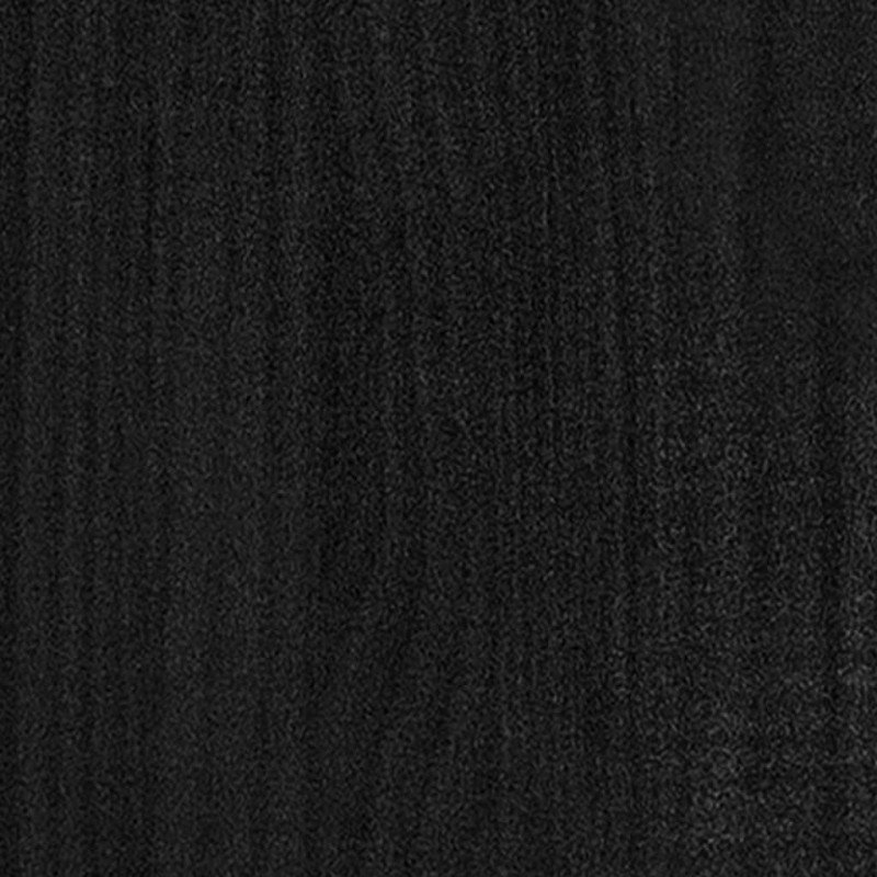 Produktbild för Sängram svart massiv furu 120x200 cm