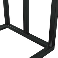 Produktbild för Fristående handdukshängare svart 48x24x79 cm järn