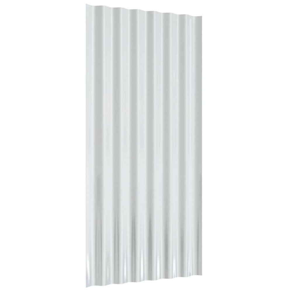 Produktbild för Takplåt 36 st galvaniserat stål brun 80x36 cm