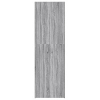 Produktbild för Kontorsskåp grå sonoma 60x32x190 cm konstruerat trä