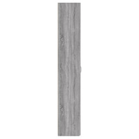 Produktbild för Kontorsskåp grå sonoma 60x32x190 cm konstruerat trä