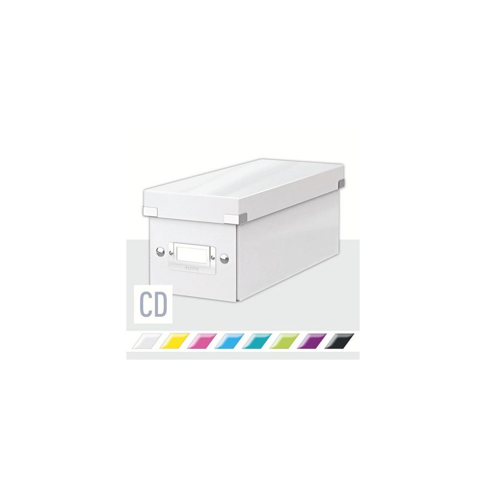 Produktbild för Förvaringslåda CD ClicknStore vit