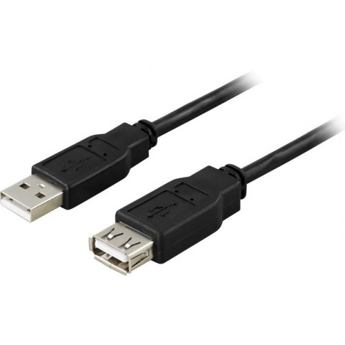 Deltaco Kabel DELTACO USB 2.0 förlängning 3m sva