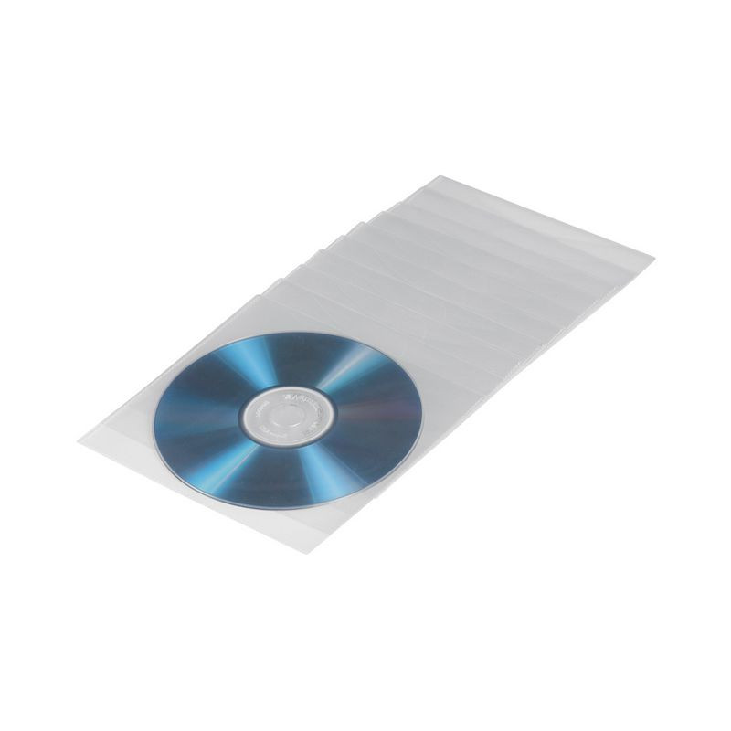 Produktbild för CD/DVD-Fodral HAMA 50/fp transparent