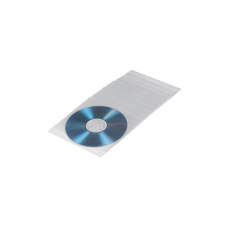 Produktbild för CD/DVD-Fodral HAMA 100/fp transparent