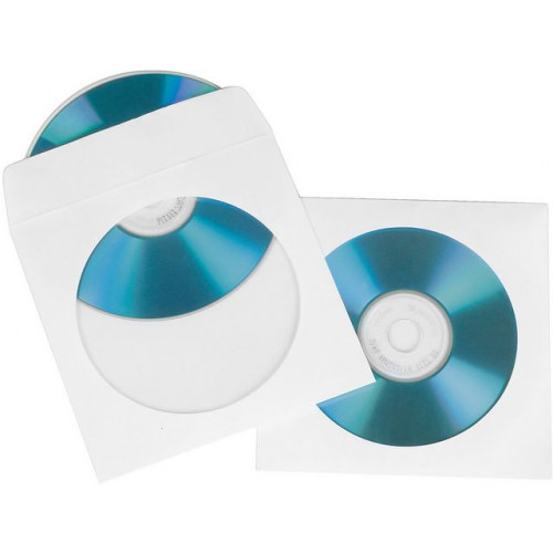 hama® CD-Ficka HAMA papper 100/fp vit